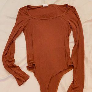 Patterns and Pops, Pink Fitted Bodysuit, Size Medium